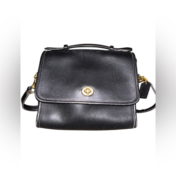 Vintage Coach Court Bag top handle #9870 - Picture 1 of 10